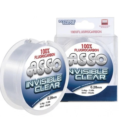 Fir Asso Fluorocarbon Invisible Clear 0.35mm 50m