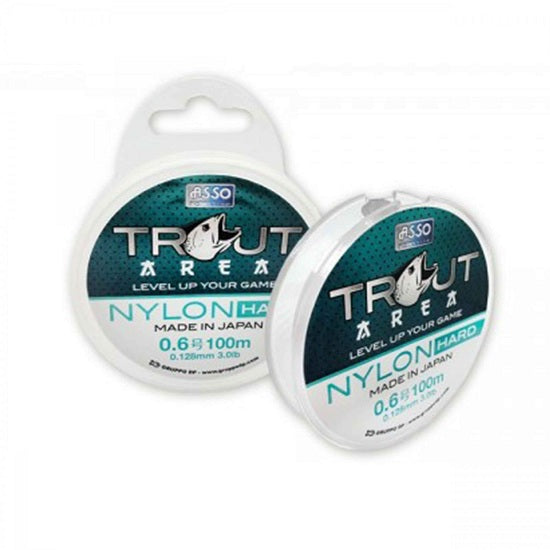 Fir ASSO Trout Area Nylon Hard Grey 0.165mm 100m