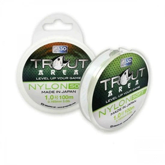 Fir Asso Trout Area Nylon Soft Green 0.148mm 100m
