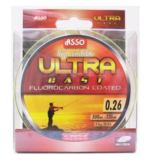 Fir Asso Ultra Cast Galben Fluo 0.24mm 150m