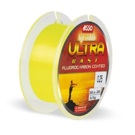 Fir Asso Ultra Cast Galben Fluo 0.24mm 150m