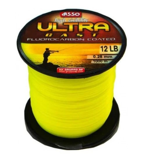 Fir Asso Ultra Cast Galben Fluo 0.26mm 1000m