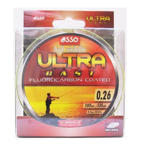 Fir ASSO Ultra Cast Verde Fluo 0.14mm 150m
