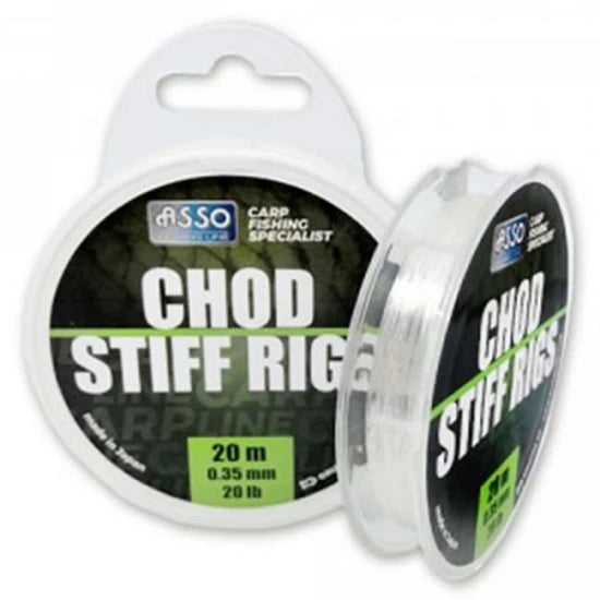 Fir Asso Chod Stiff Rigs 20m 0.30mm 6.8kg Clear