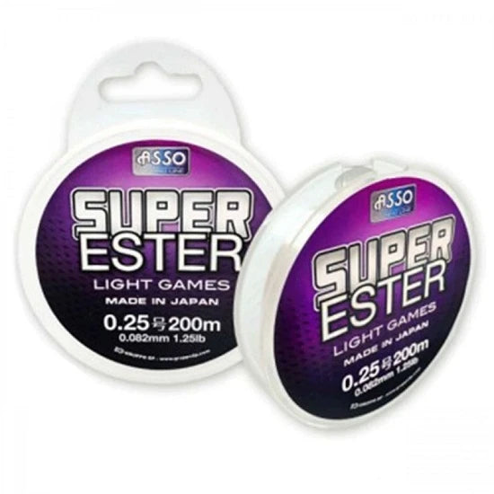 Fir Asso Super Ester White-fluo 0.104mm 200m