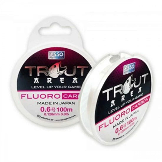 Fir Asso Trout Area Fluorocarbon White 0.117mm 100m