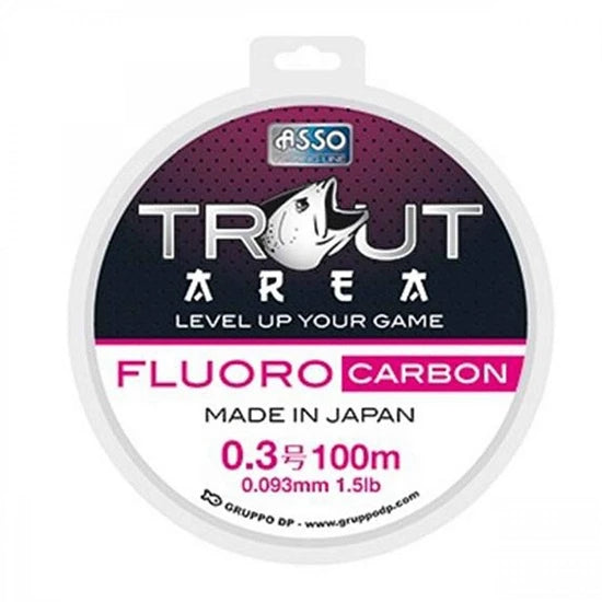 Fir Asso Trout Area Fluorocarbon White 0.128 100m
