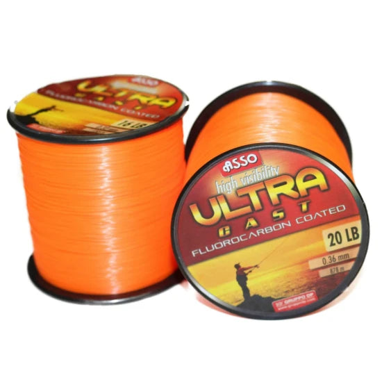 Fir Asso Ultra Cast Orange, 1000m, 0.39mm, 18.50kg
