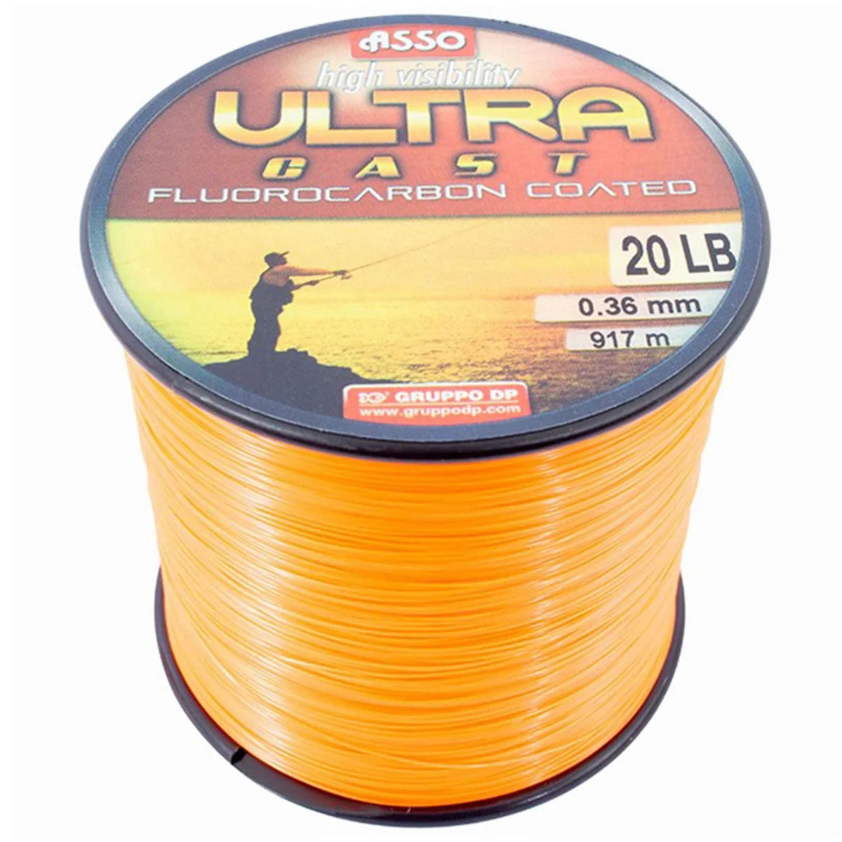 Fir Asso Ultra Cast Orange, 1000m, 0.39mm, 18.50kg