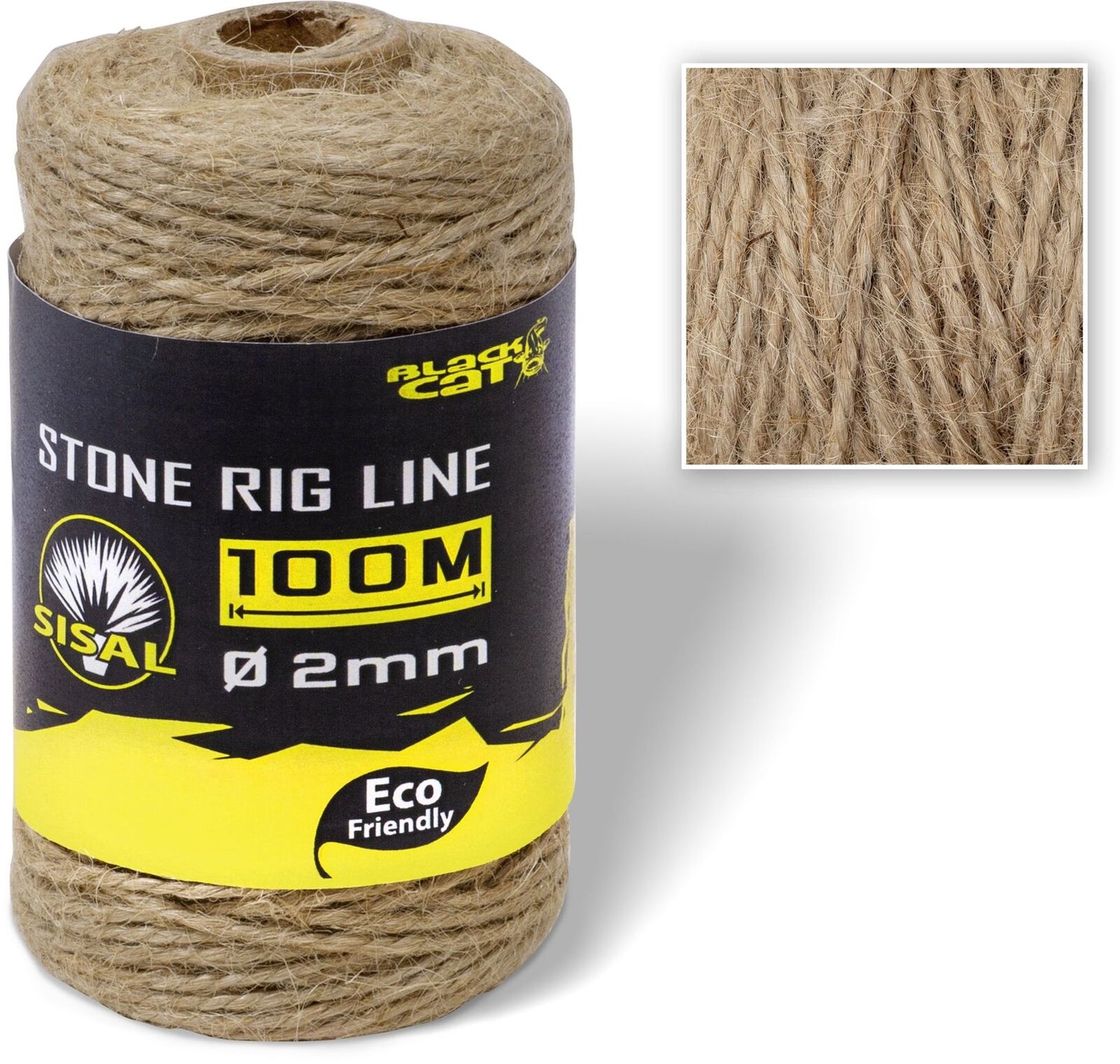 Fir Black Cat Universal-Schnur 2mm Stone Rig Line, 70m