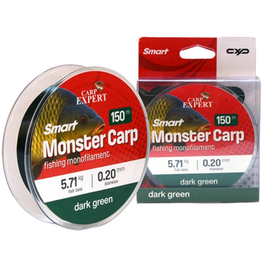 Fir Carp Expert Smart Monster Carp Monofilament, Dark Green, 0.20mm, 5.71kg, 150 M