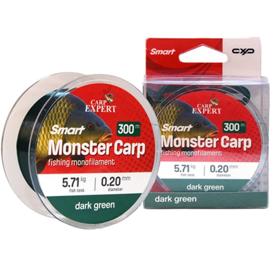Fir Carp Expert Smart Monster Carp Monofilament, Dark Green, 0.20mm, 5.71kg, 300m