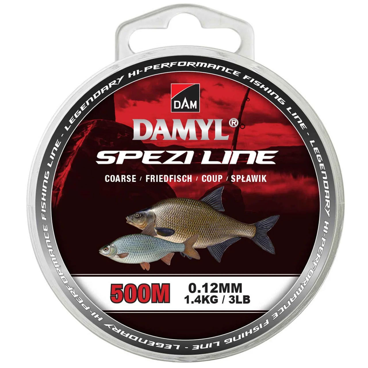 Fir DAM Damyl New Spezi Line Coarse Transparent, 2.40kg, 0.16mm, 500m