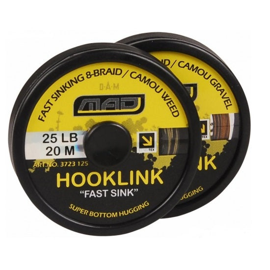 Fir DAM MAD Hooklink Fast Sinking Camou Gravel 25Lb