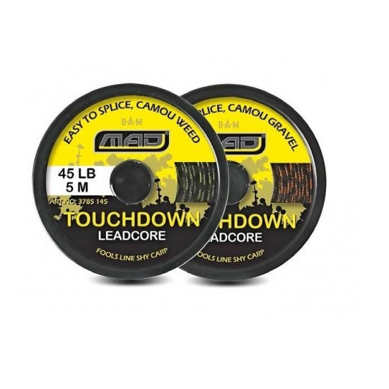 Fir DAM MAD Touchdown Lead Core Camou Weed 45Lb