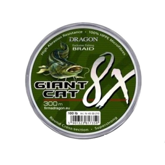 Fir Dragon Giant Cat 8X Braid 300m 100lb  verde