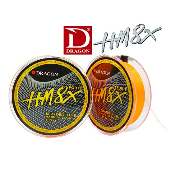 Fir Dragon HM8X Forte Toray Braid 0.06mm / 5.5kg / Orange Fluo