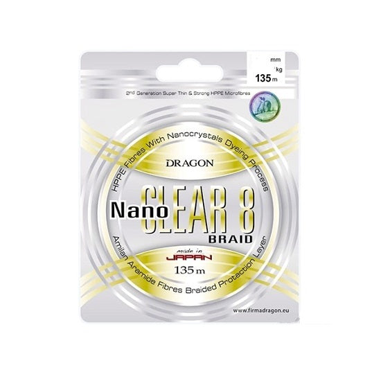 Fir Dragon NanoClear 8 Toray 135m 0.20mm / 23.50kg / transparent