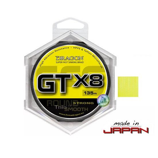 Fir Dragon SFS GT X8 Braid 4.90kg/0.08 mm/Yellow Fluo