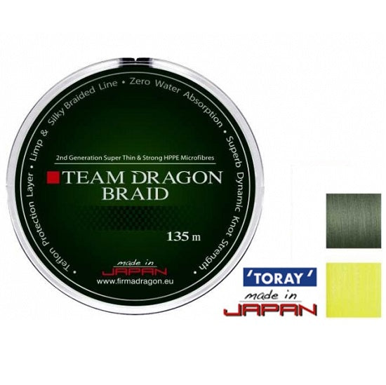 Fir Dragon TEAM DRAGON Toray Braid 12.70 kg/0.14 mm/Yellow Fluo
