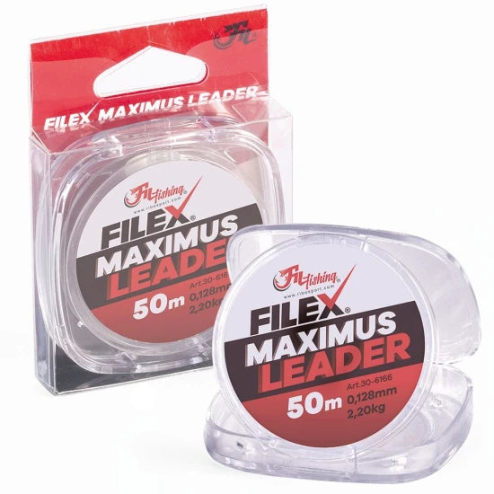 Fir Filfishing Filex Monofilament Maximus Leader, 0.203mm, 5.50kg, 50m