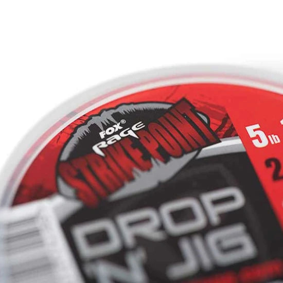 Fir Fluorocarbon Fox Rage Strike Point Drop N Jig Clear 6.8lb/3.08kg, 0.2mm, 40m