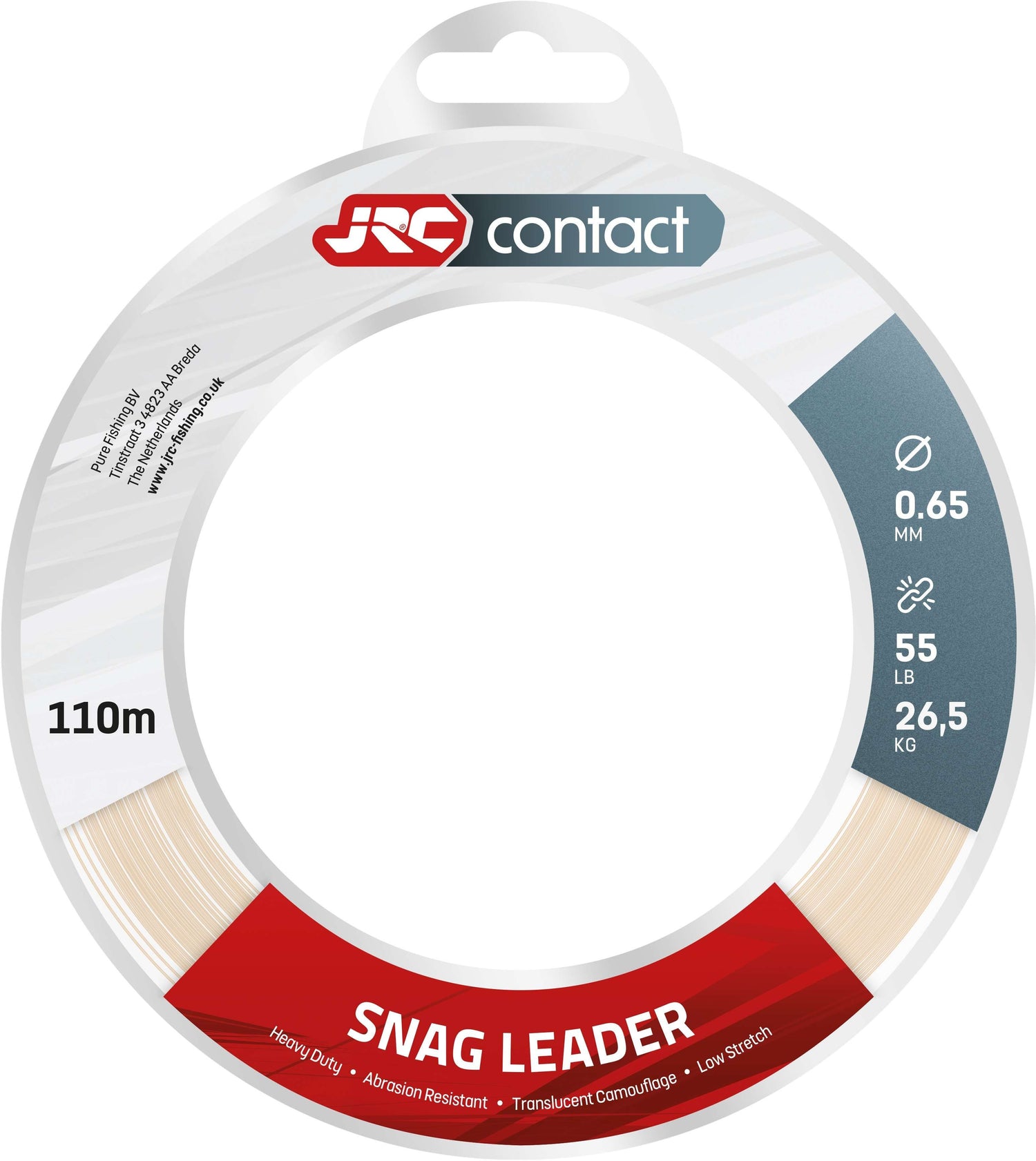 Fir Fluorocarbon JRC Contact Snag Leader Camo, 26.5kg, 0.60mm,110m