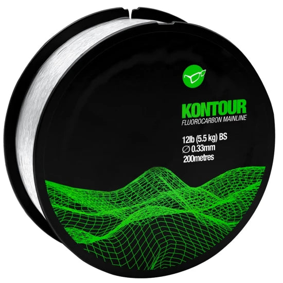 Fir Fluorocarbon Korda Kontour, Trasparent, 0.35mm, 200m