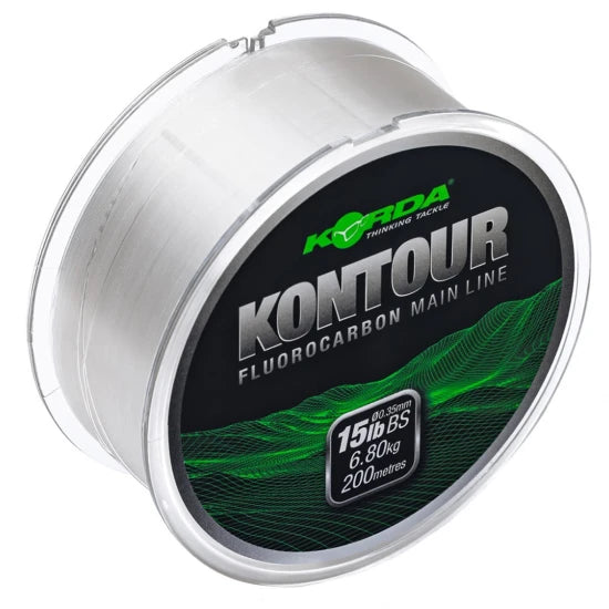 Fir Fluorocarbon Korda Kontour, Trasparent, 0.35mm, 200m