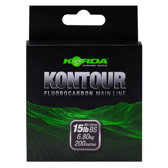 Fir Fluorocarbon Korda Kontour, Trasparent, 0.37mm, 200m