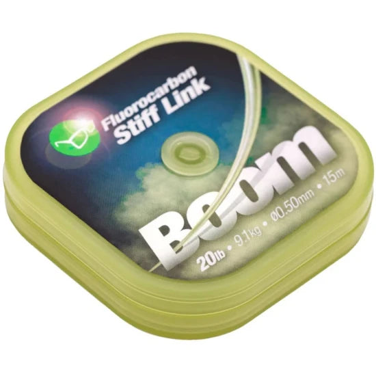 Fir Fluorocarbon Korda Boom Stiff Link Low Vis Green 15m, 0.45mm, 6.80kg