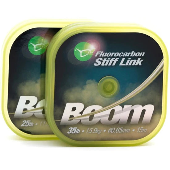 Fir Fluorocarbon Korda Boom Stiff Link Low Vis Green 15m, 0.50mm, 9.10kg
