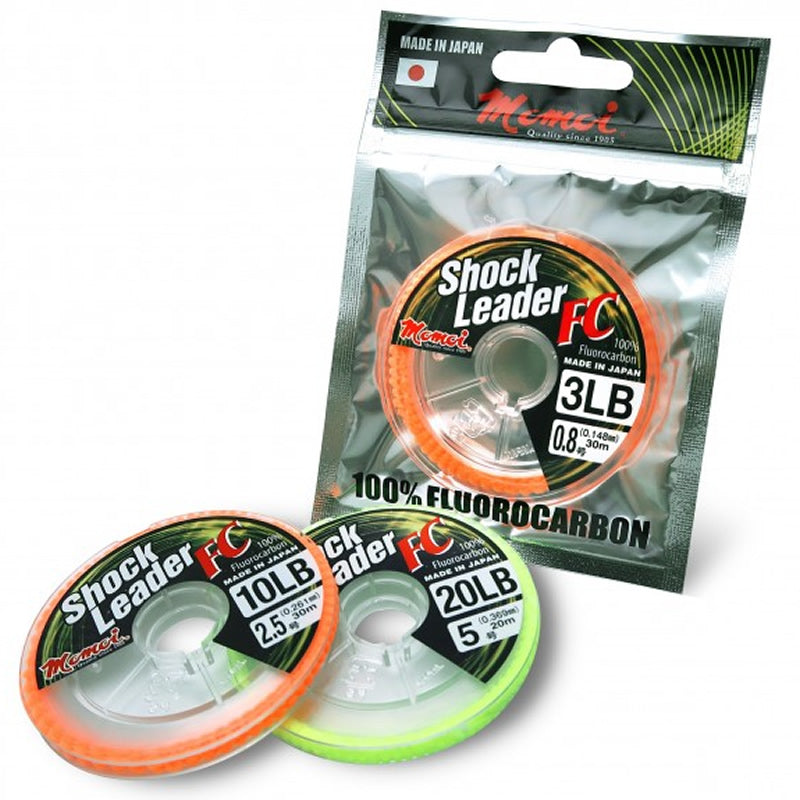 Fir Fluorocarbon MOMOI Shock Leader, Transparent, 0.261mm, 4.54kg, 30m