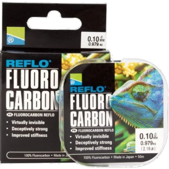 Fir Fluorocarbon Preston Reflo, 0.09mm, 50m