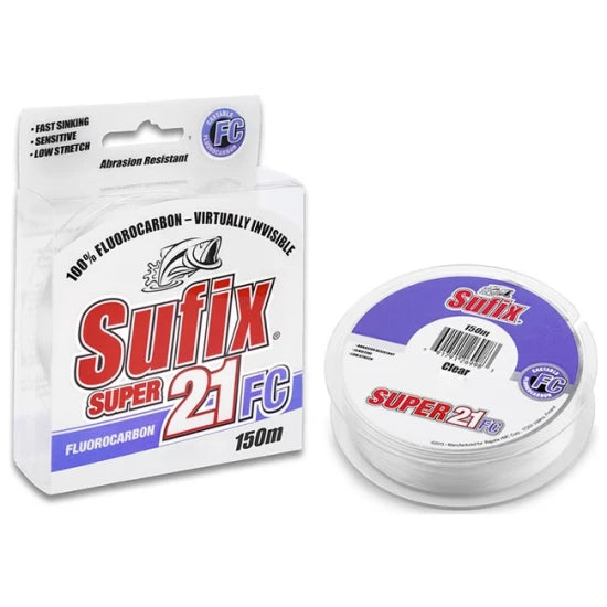 Fir Fluorocarbon Sufix Super 21 150m, 0.18mm, 2.90kg