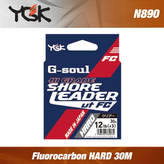 Fir Fluorocarbon Ygk G-soul Hg Shore Leader Fc Hard 30m 0.60mm 28lb