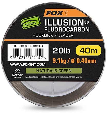 Fir Fox Illusion Fluorocarbon, Naturals Green, 20lbs-9.1kg, 0.40mm, 40m