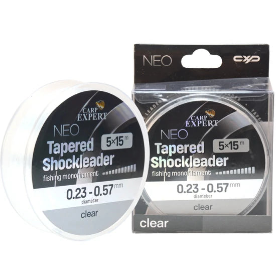 Fir Inaintas Conic Carp Expert Neo Tapered Shock Leader Clear 5x15m, 0.23-0.57mm