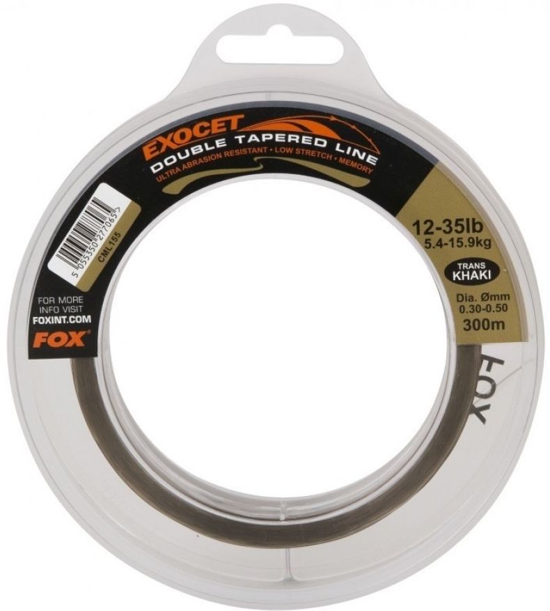 Fir Inaintas Conic Exocet Pro Double Tapered, Line Trans, Kaki, 0.30mm-0.50mm, 300m