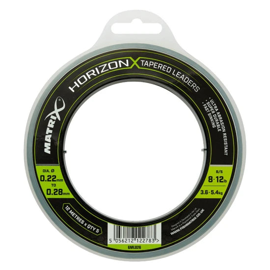 Fir Inaintas Conic Matrix Horizon X Tapered Shock Leader 0.22-0.28mm 5x12m