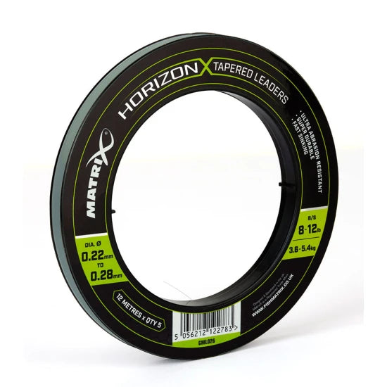 Fir Inaintas Conic Matrix Horizon X Tapered Shock Leader 0.22-0.28mm 5x12m