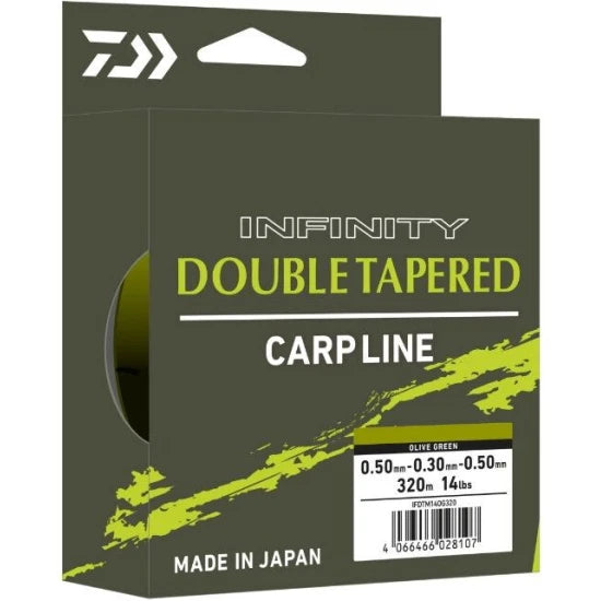 Fir Inaintas Daiwa Double Tapered Mono, Olive Green, 6.35kg-14lbs, 0.30mm, 320m