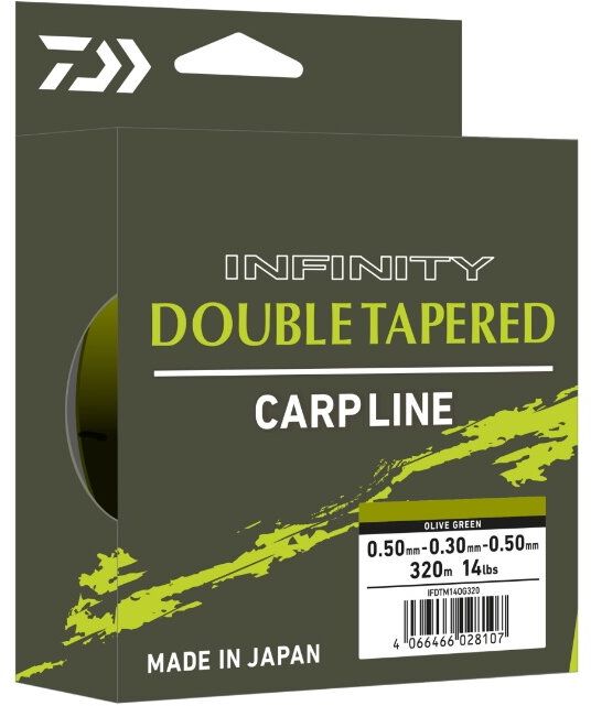 Fir Inaintas DAIWA Double Tapered Mono, Olive Green, 7.25kg-16Lbs, 0.33mm, 320m