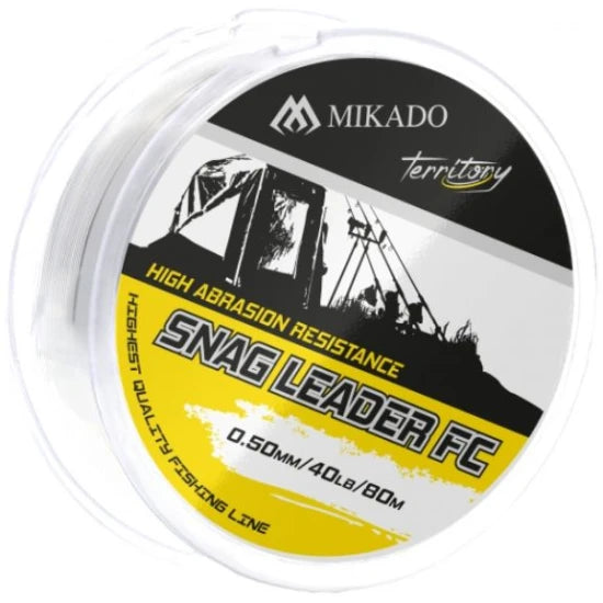 Fir Inaintas Mikado Shock Leader Snag, Transparent, 40lbs, 0.50mm, 80m