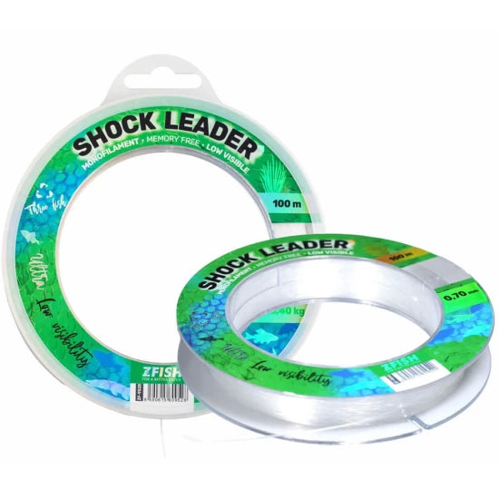 Fir Inaintas Monofilament Zfish Vision Shock Leader, 0.70mm, 26.60kg, 100m