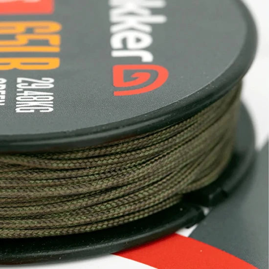 Fir Leader Trakker Leadcore Leader, Green, 20.44kg/45lb, 20m