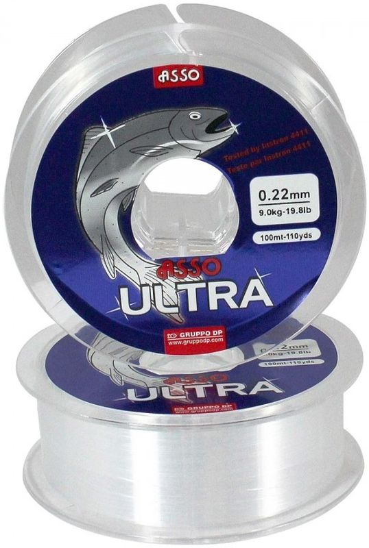 Fir Monofilament Asso Ultra Line, 12.90kg, 0.30mm, 100m