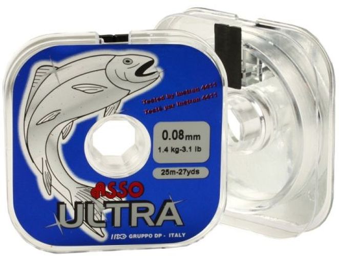 Fir Monofilament Asso Ultra Line, 2.00kg, 0.10mm, 25m