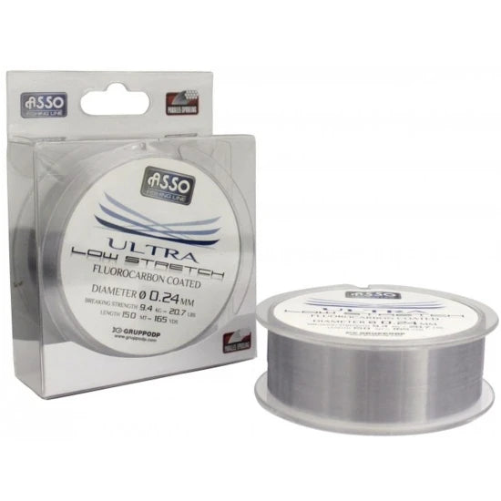 Fir Monofilament Asso Ultra Low Stretch Line, 2.62kg, 0.12mm, 150m