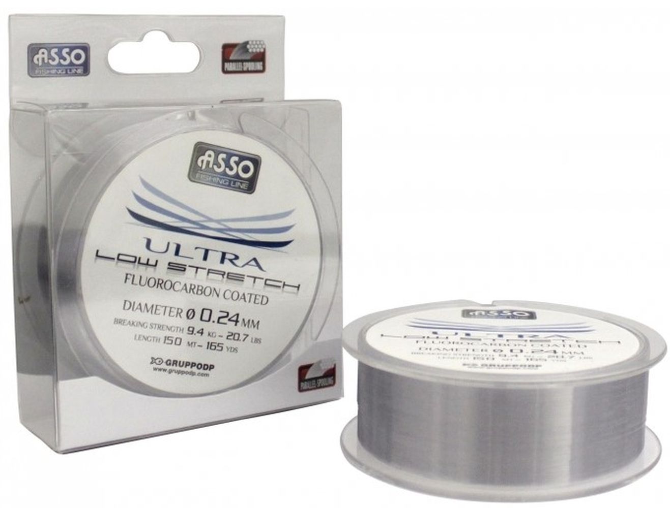 Fir Monofilament Asso Ultra Low Stretch Line, 2.62kg, 0.12mm, 150m